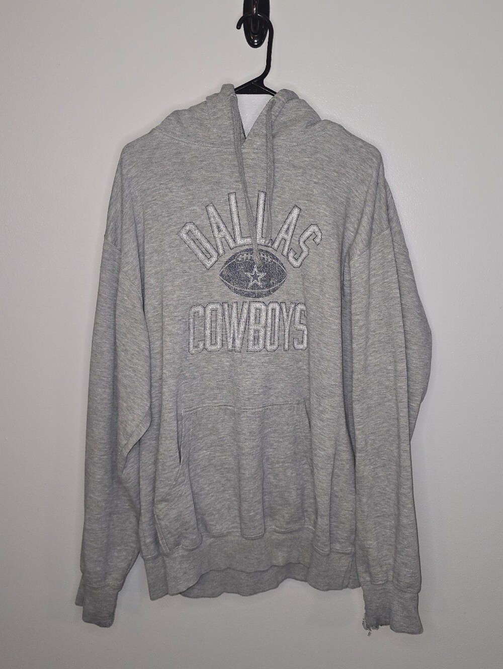 NFL Dallas Cowboys Light Gray Pullover Hoodie